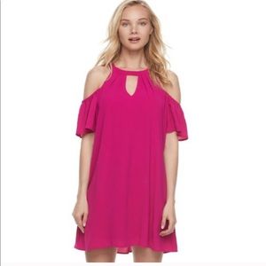 NWT Lily Rose Cold Shoulder Mini  Dress